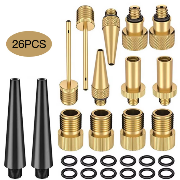 21/26PCS Bike Tire Inflator Ki - Basketball Pump Needle recension och pris