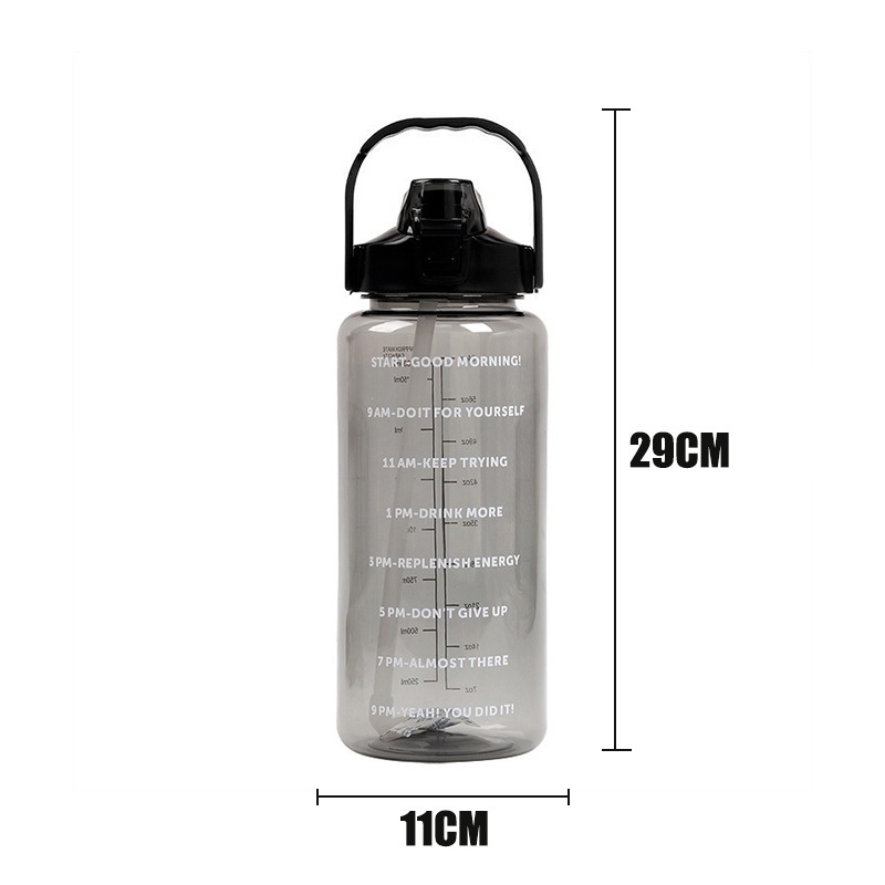 2 Liters Straw Plastic Water B - Sports Equipment Types recension och pris