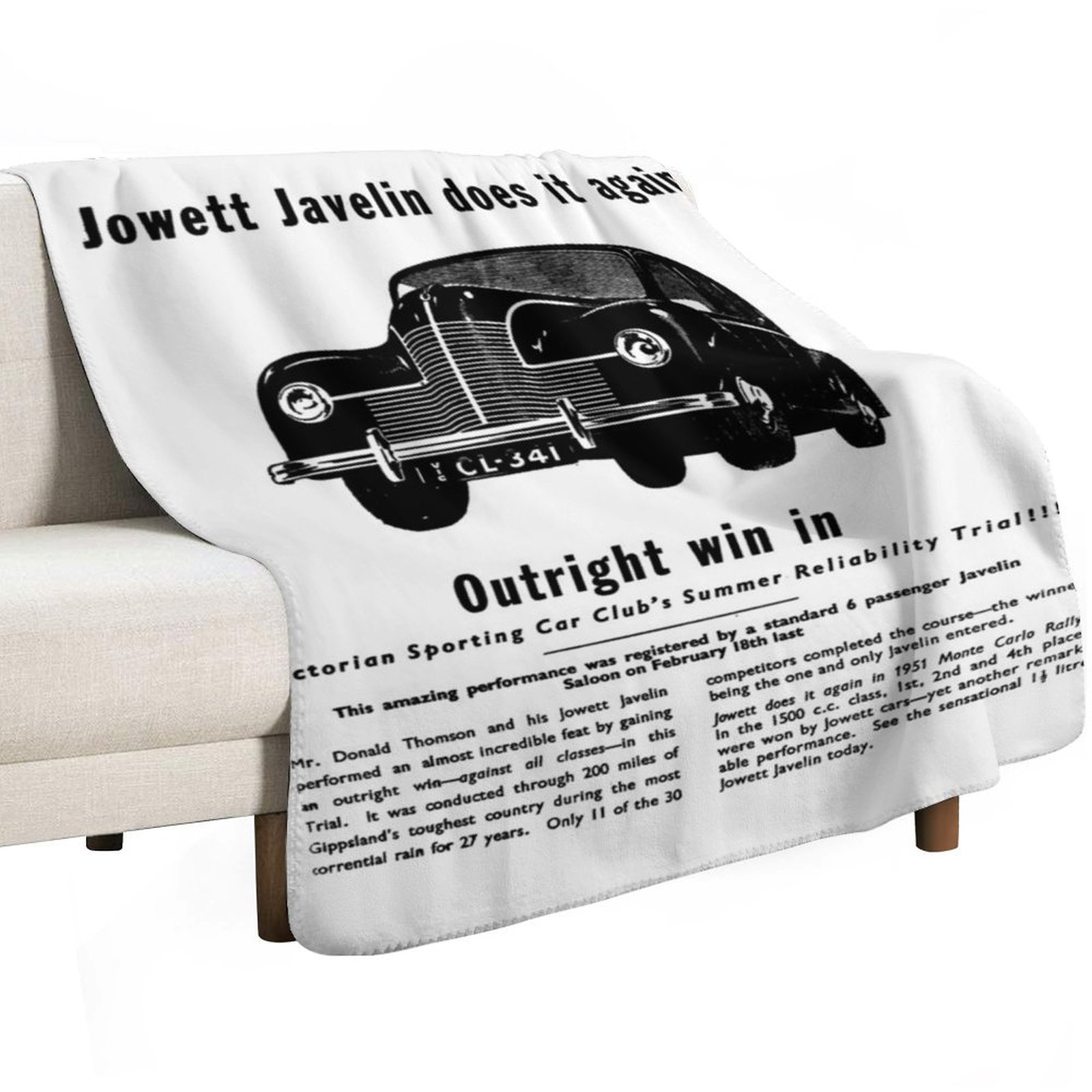 JOWETT JAVELIN Throw Blanket f - Javelin Throwing recension och pris