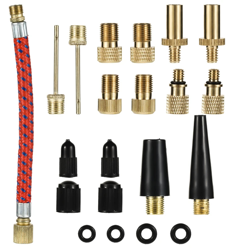 21PCS Bicycle Tire Inflator Ki - Basketball Pump Needle recension och pris