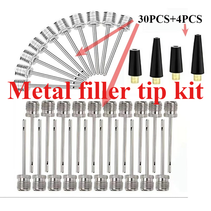 Metal Air Nozzle Set for Baske - Basketball Pump Needle recension och pris