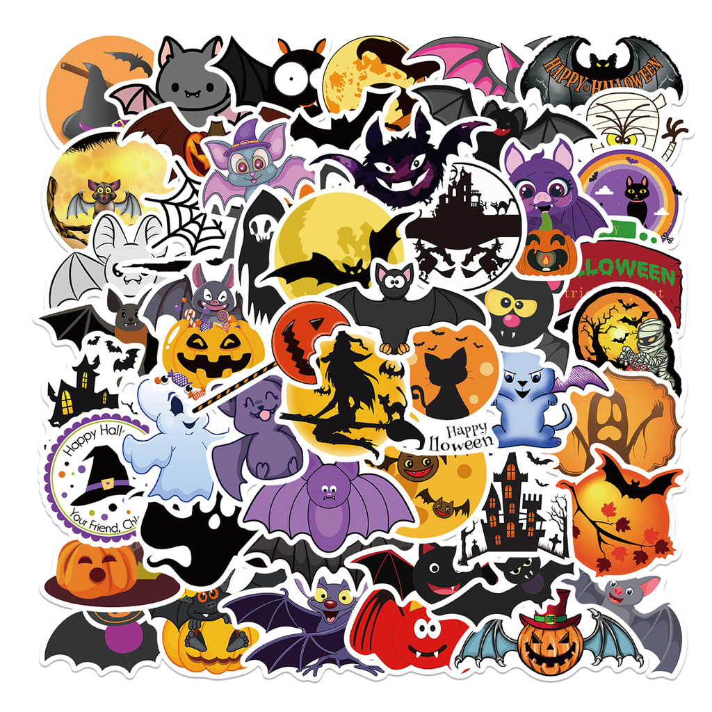 50Pcs Dark Halloween Pattern S - Sports Equipment Store recension och pris