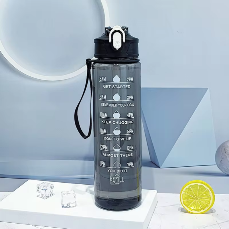 900ml Sports Bottle With Time  - Sports Equipment Types recension och pris